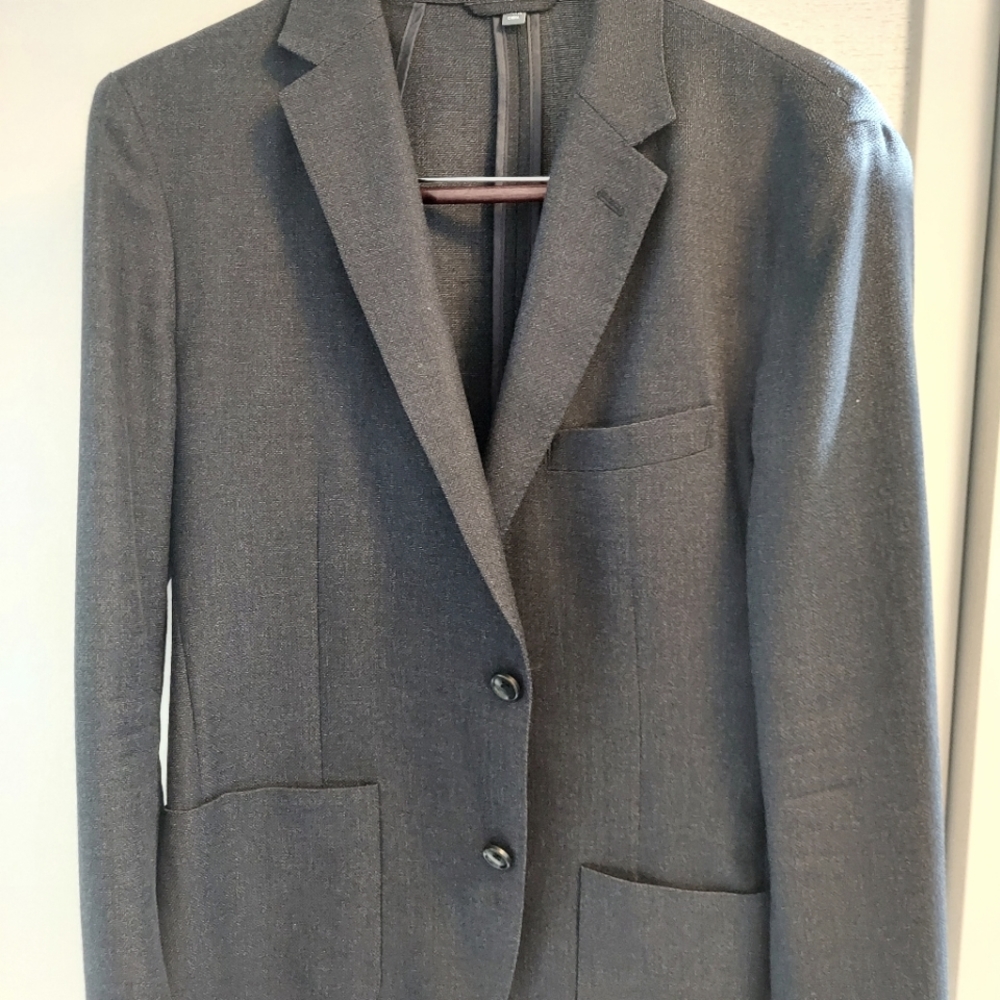 BONOBOS Unconstructed Italian Blazer Slim fit in black size 40R